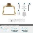 thumbnail image 5 of Amerock St. Vincent Champagne Bronze Closed Towel Ring, 5 of 8