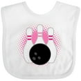 thumbnail image 3 of Inktastic Bowling Pins Cute Bowler Girls Baby Bib, 3 of 4