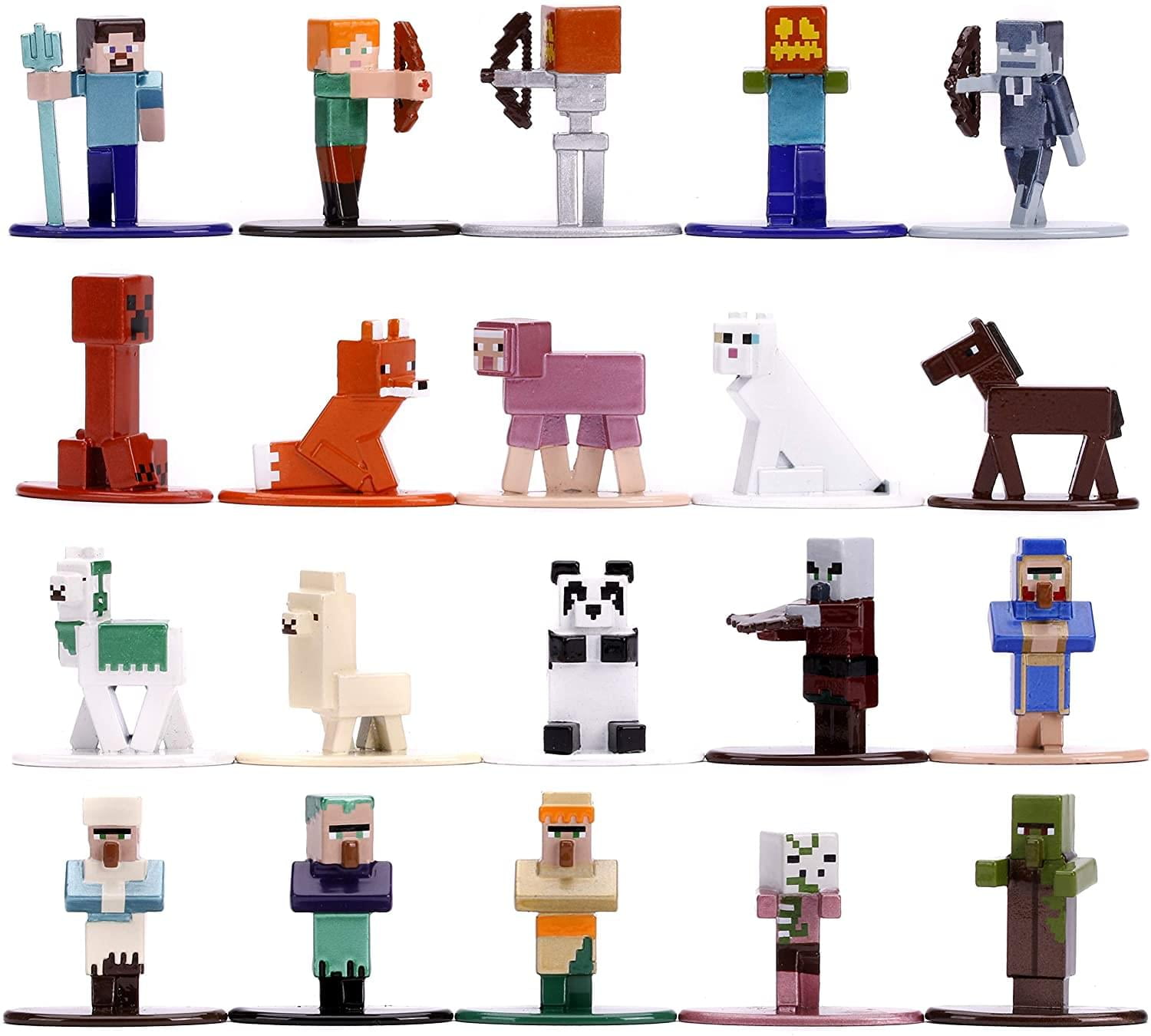 Minecraft Nano Metalfigs 20 Pack Wave 3 | 1.65 Inch Die-Cast Metal
