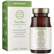 Angle View: NUTRI-RICH Soothe Adaptogens for Stress 30 SOFTGEL