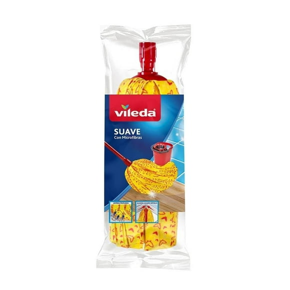 Repuesto para mop Vileda suave con microfibras 1 pza