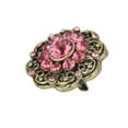 thumbnail image 3 of Broche vintage de flores y diamantes de imitación con cristales para bodas y graduaciones., 3 of 6