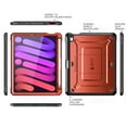 thumbnail image 7 of SupCase Unicorn Beetle Pro - Protective case for tablet - rugged - polycarbonate, thermoplastic polyurethane (TPU) - metallic red - 8.3" - for Apple iPad mini (6th generation), 7 of 7