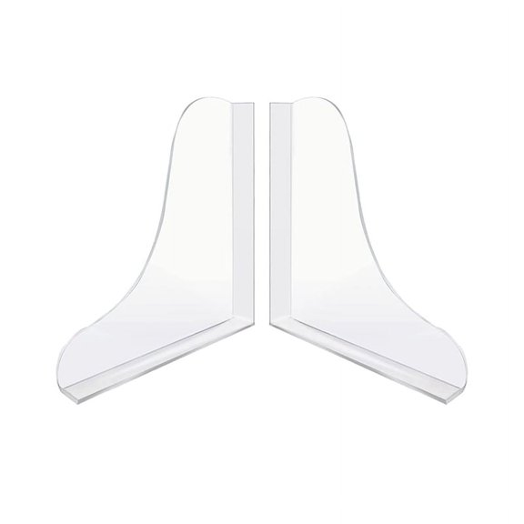 Bathtub Corner Splash Guard, Acrylic Corner Guard Shower Bathtub Guard, Bathroom Bathtub Splash Guards, 2PCS Transparent