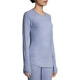 thumbnail image 6 of ClimateRight by Cuddl Duds Stretch Fleece Women's Long Sleeve Crew Neck Base Layer Top, Sizes XS to 4X, 6 of 6