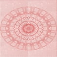 thumbnail image 1 of Ahgly Company Indoor Square Patterned Pastel Red Pink Area Rugs, 4' Square, 1 of 6