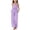 Purple, variant on Kilaqueen Teen Girls 2 Piece Outfit Trendy Cute Sleeveless Ruffle Cami Top Wide Leg Pants Matching Set Summer Beach Vacation Sets
