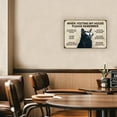 thumbnail image 5 of Black Cat When Visiting My House Please Remember Vintage Tin Sign Metal Retro Art Wall Poster for Home Club Cafe Decor 7.9 X 11.9 Inch 1pc, 5 of 9