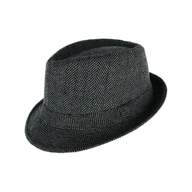 Westend Herringbone Trilby Fedora Hat Men S Walmart Com