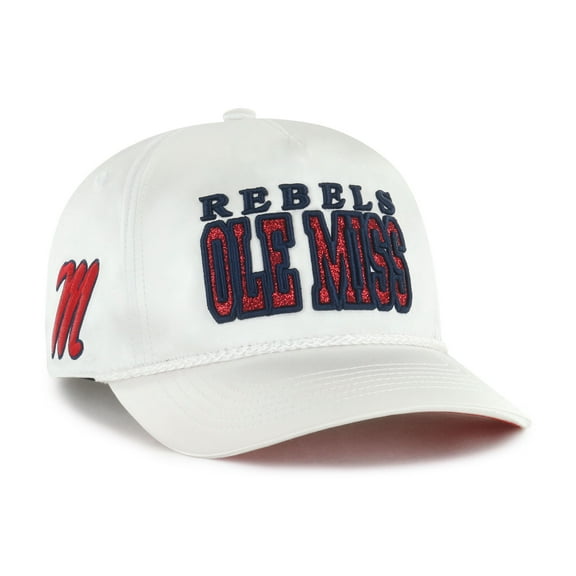 Women's '47 White Ole Miss Rebels Outspoken Hitch Adjustable Hat