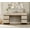 Beige, variant on Farmhouse Nightstand with Glass Doors, Mid-Century Modern Wooden Closet Storage Organizer for Bedroom & Living Room, Rustic White