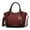 BM Burgundy, variant on Fula Tote Bag for Women, Vegan Leather Top-Handle Shoulder Bag Crossbody Bag Handbag Purse By Mia K- Fuchsia