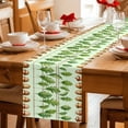 thumbnail image 5 of Green Botanical Table Runner 36 Inches, Acorn Spring Summer Plant Leaves Bed Runner Dresser Scarves Tabletop for Indoor Outdoor Parties/Ceremony/Banquet, 13"x 36", 5 of 9