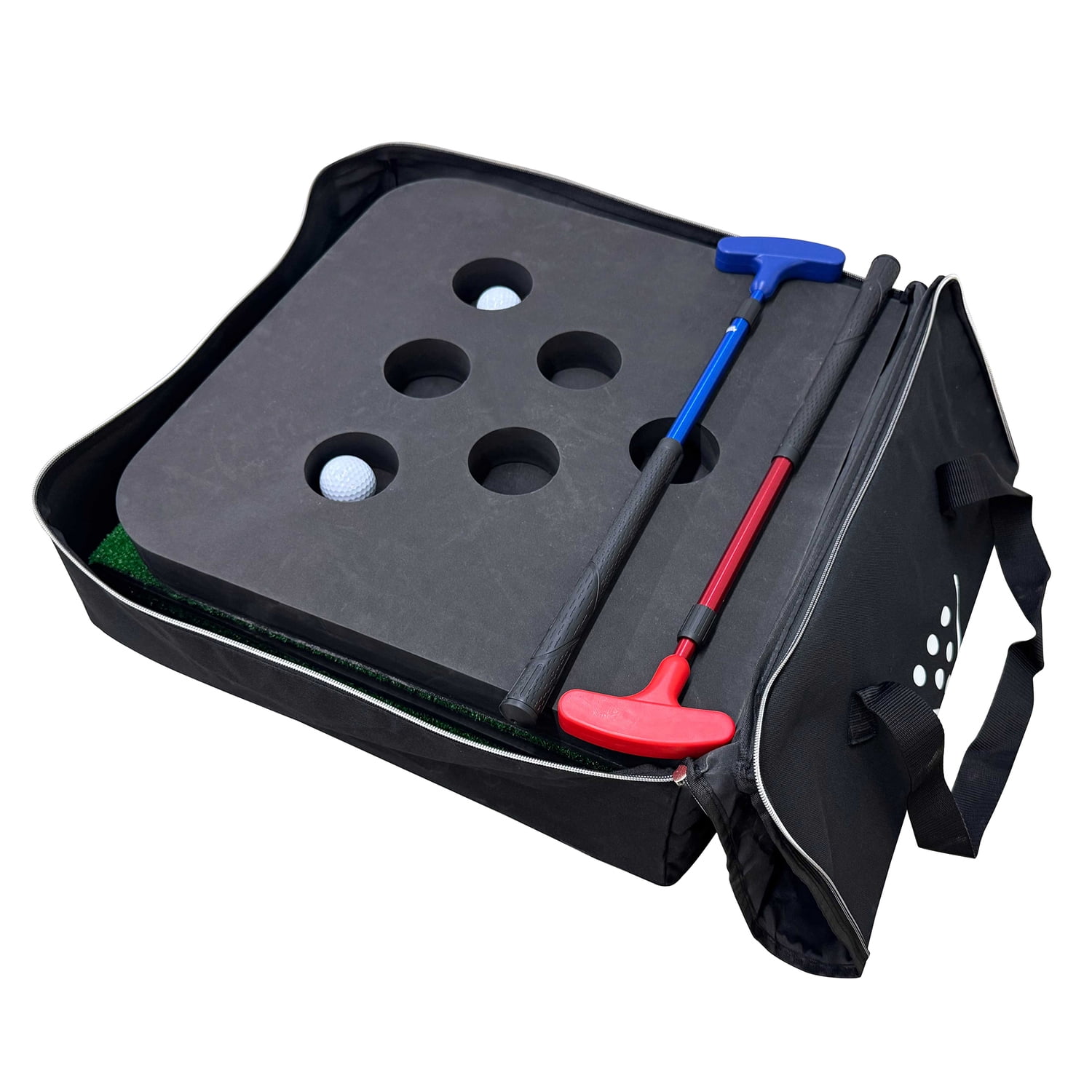 YardGames Putter Pong Golf Putting Lawn Games Including Putters and Golf Balls , 17 Pieces