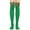 Green, variant on Odeerbi Christmas Socks for Women 2025 Thigh High Socks Long Tube Knee Socks Striped Garter Cute Accessories Party Hot Pink