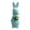 Blue, variant on Desktop Ornament Easter Bunny Figurines for Home Tabletop Flocked Rabbit Statues for Living Room and Farmhouse Interior Use Indoor Safe Foam and Polyester Crafty Figurines