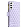 thumbnail image 4 of Feishell for Samsung Galaxy S23 Zipper Wallet Phone Case,for Women Men,Luxury PU Leather Cover with 9 Credit Card Slots Magnetic Clasp Flip Holder Protective Case with Wrist Strap,Purple, 4 of 10