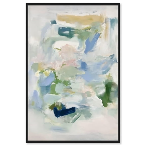 Chroma Balance I Canvas Colorful Abstracts by Art Remedy, Black Frame, 10" x 15"