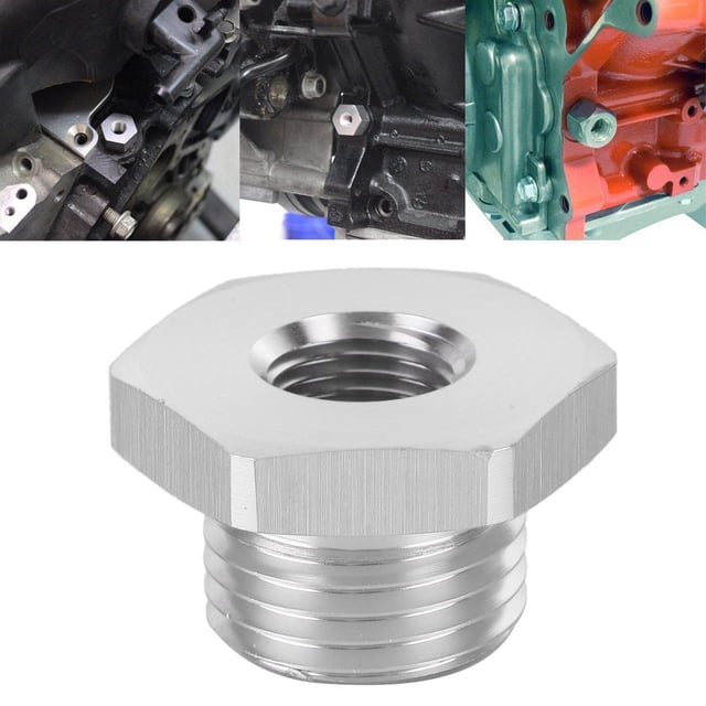 Kit de prueba de aceite aluminio M16 X 15 macho a 1/8NPT hembra Probador de presión de aceite Material de aluminio anticorrosión y duradero para motor de la serie GM LS ANGGREK Otros
