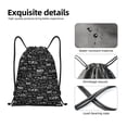 thumbnail image 4 of Gaeub Travel The World Drawstring Backpack Bag Sport Gym Sackpack Heavy Duty String Backpack for Men Women-Small, 4 of 6