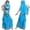 Sky Blue, variant on DGMIOCS Girls Belly Dance Costume 2 Piece Set Sparkling Top Skirt Outfit for Stage Performance Party Halloween Carnival Dark Purple Over 16 years old