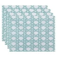 thumbnail image 2 of Simply Daisy, 18 x 14 Inch Rattan Geometric Geometric Print Placemat (set of 4), Pink, 2 of 2