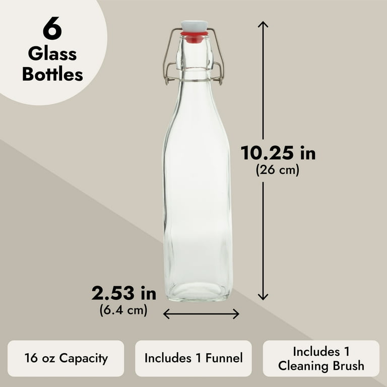 16 oz Glass Water Bottles with Hanger — Design With Cody