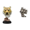thumbnail image 1 of Escultura de animal moderna, figura de tigre y búho, artesanía para la entrada, sala de estar, estantería, mesa, pasillo, oficina, armario, decoración, 1 of 8