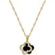 thumbnail image 1 of Collar de trébol de cuatro hojas para mujer, colgante de cristal, gargantilla chapada en oro de 18 quilates, collares con circonitas, joyería de la suerte, regalos para niñas, mamá, cumpleaños, 1 of 5