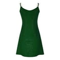 thumbnail image 5 of Rrunsv Sleeveless Nightgowns for Women Satin Chemise Lingerie Halter Dress Nightgown Sleepwear for Women Green,M, 5 of 5