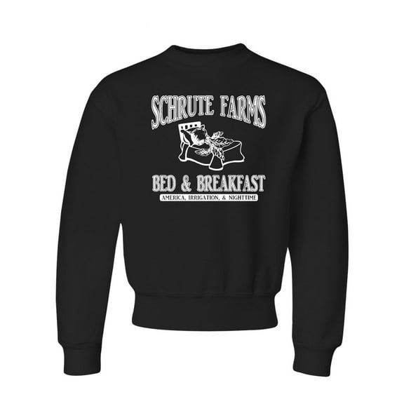Youth Room Themes Schrute Farms Bed & Breakfast Crewneck Sweatshirt