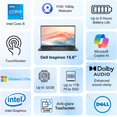 thumbnail image 3 of Dell Inspiron 15 3530 Touchscreen Laptop | Intel 10-Core i5-1334U | 15.6" FHD IPS Display | 24GB RAM | 512GB PCIe SSD | WiFi-6 | Windows 11, Numeric Keypad, Black, 3 of 9