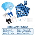 thumbnail image 2 of Dog Birthday Party Supplies Set, Dog Girl Boy Birthday Bandanas Set with Dog Birthday Hat, Scarf, Birthday Banner, and Balloons, Puppy Dog Pals Birthday Party Decorations Blue, 2 of 5