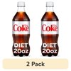 (2 pack) Diet Coke Soda Pop Bottle, 20 fl oz
