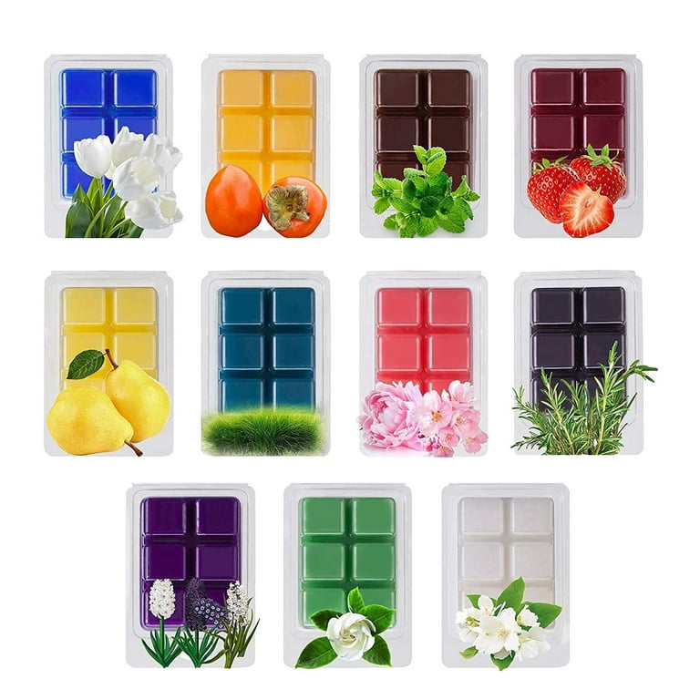 Winyuyby 12 Pack Scented Wax Melts Wax Square, Scented Wax Melts, Soy Wax  Melts for Warmers, Wax Square Gift Set, Baby Powder Wax 