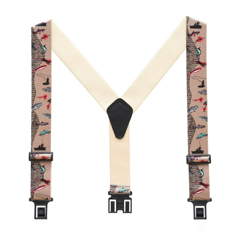Perry Suspenders Perry Suspenders Fisherman Fish Novelty Belt Clip