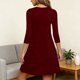 thumbnail image 3 of Vestido Largo de Manga Larga para las Mujeres Color Sólido Cuello Redondo Suelto Medio Ternera Vestido de Noche, Vestido Casual de Manga Larga para las Mujeres Dormir, 3 of 7