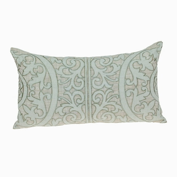 Parkland Collection Fluera Traditional Beige Pillow Cover With Poly Insert