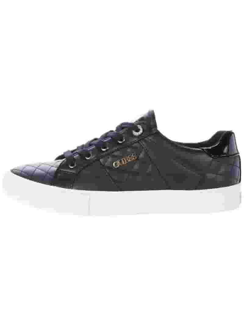 Guess Women's Loven Sneaker GUESS Dames Loven Sneaker, Wit Blauw