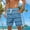 Light Blue#1, variant on Viikei Men's Quick Dry Lounge Shorts-Home Comfort,Men Casual Fashion Print Shorts with Pockets Elastic Waist Beach Pants Orange S