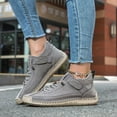 thumbnail image 2 of Women Men Handmade Leather Comfortable Orthopedic Sneakers Outdoor Waterproof Non- on Shoes Soft Lightweight Loafers Barefoot Boots for Hiking, Walking & Driving, 2 of 9