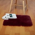 thumbnail image 2 of Mascarry Shaggy Fluffy Area Rug for Living Room, Ultra Soft Bedside Bedroom Carpets, Wine Red, 2 of 8