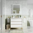 thumbnail image 5 of ANGELES HOME 24"x30" Medicine Cabinet with Lights, Bathroom Mirror Cabinet with 3X Magnification, Defogger, Dimmer, Outlets & USB, Medicine Cabinet Mirror with Memory Function, Right Side, 5 of 16