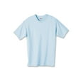 thumbnail image 1 of Hanes Authentic TAGLESS Kid`s Cotton T-Shirt, S, Light Blue, 1 of 1
