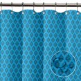 thumbnail image 6 of S4Sassy Blue Stencil Damask Printed Bathroom Curtain Waterproof Shower Drapes-60 x 70 Inch, 6 of 6