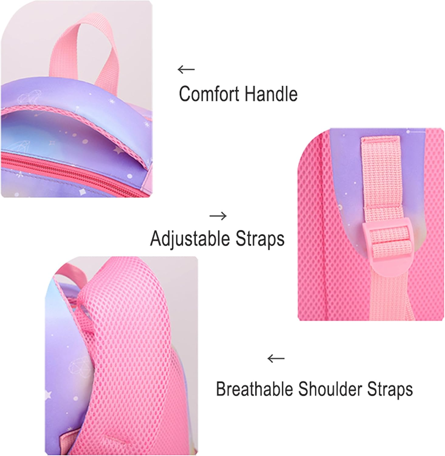 Mochilas escolares para niñas, bolsa de hombro para primaria y secundaria, para niños y adolescentes, rosa 7