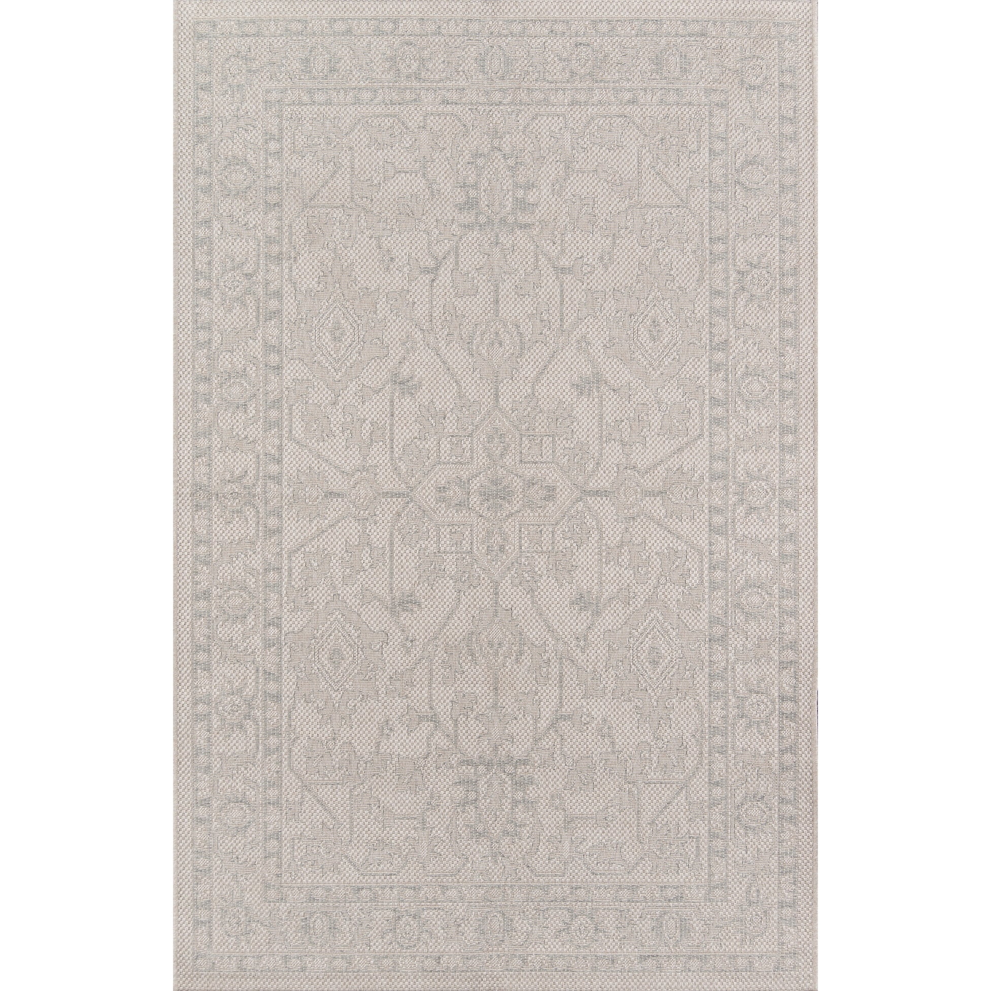 Erin Gates by Momeni Downeast Boothbay Area, Indoor/Outdoot, Outdoor Rug, 3'11" X 5'7", Grey