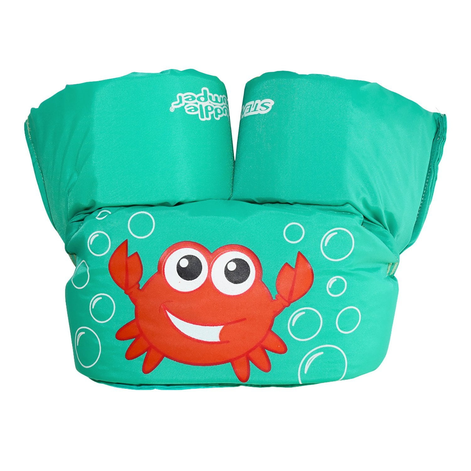 Aqua Crab The Coleman Company Stearns Puddle Jumper Basic Life Jacket 3000002179 One Size 30-50 lbs Green/Red 