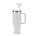thumbnail image 4 of Lindas Paja Con Lazo Tazas Silicona Pajitas Reutilizables A Prueba Polvo para 30/40 OZ, 4 of 9