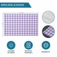 thumbnail image 6 of Purple Placemats Set of 8, Country French Rustic Buffalo Plaid Modern Art Placemats for Dining Table, Place Mats for Kitchen Tabletop, Waterproof Wipeable Dining Table Mats Set, 6 of 9